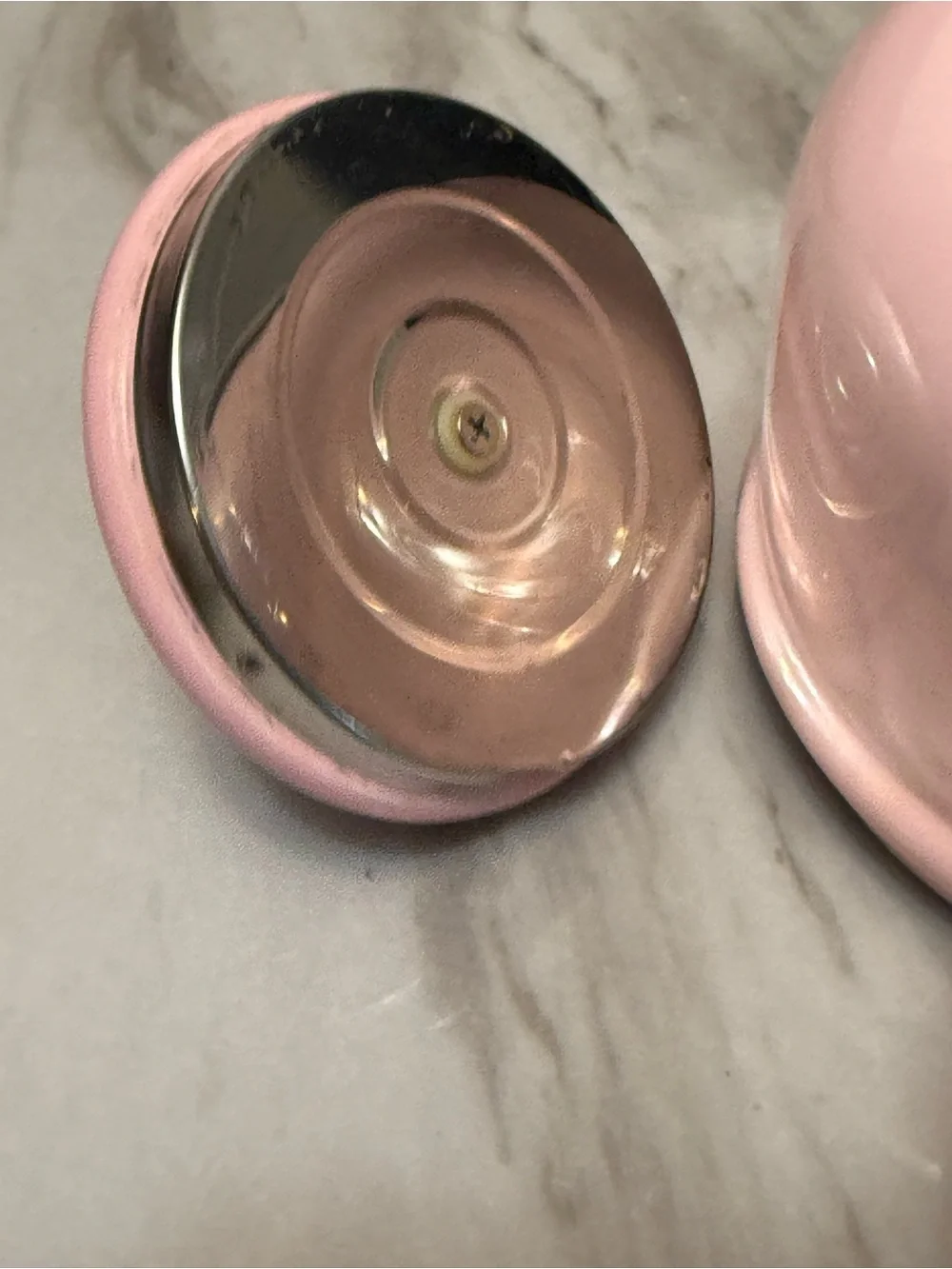 Lu Crescent powder pink tea pot 1.25 US Qt